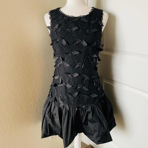 Valentino Dresses & Skirts - Valentino Taffeta Bow Bubble Hem Mini Dress